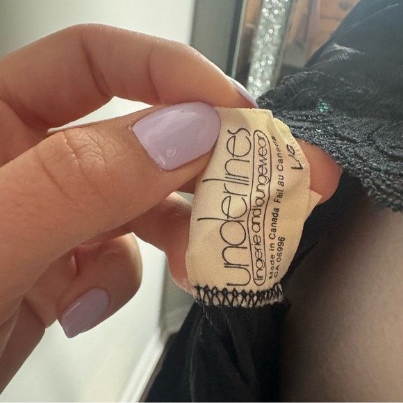 Vintage Black whimsigoth Lace romper grunge fairy L - Picture 6 of 6